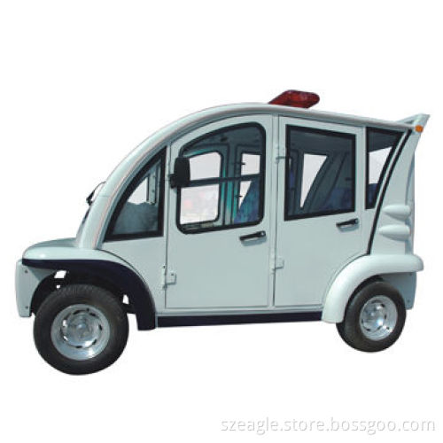 Closed Electric Vehicle with Aluminum Door, 4 Seats, CE Certified, Enclosed Hard Door